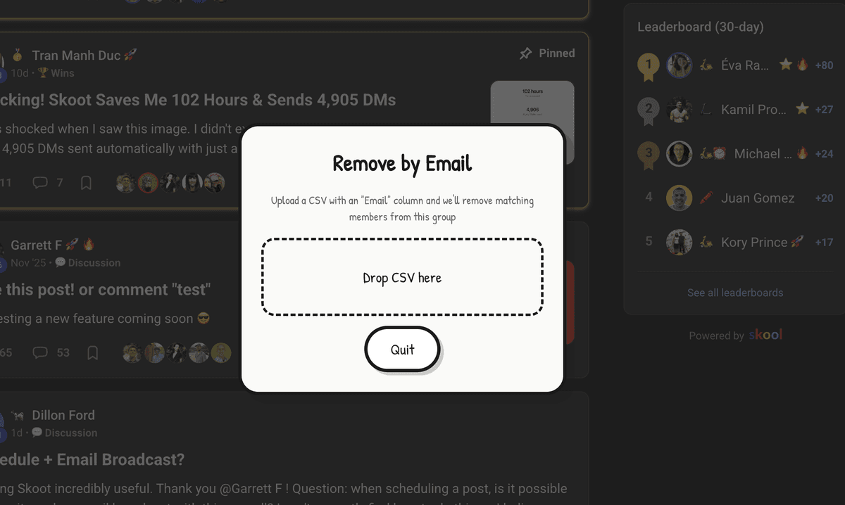Bulk Remove screenshot